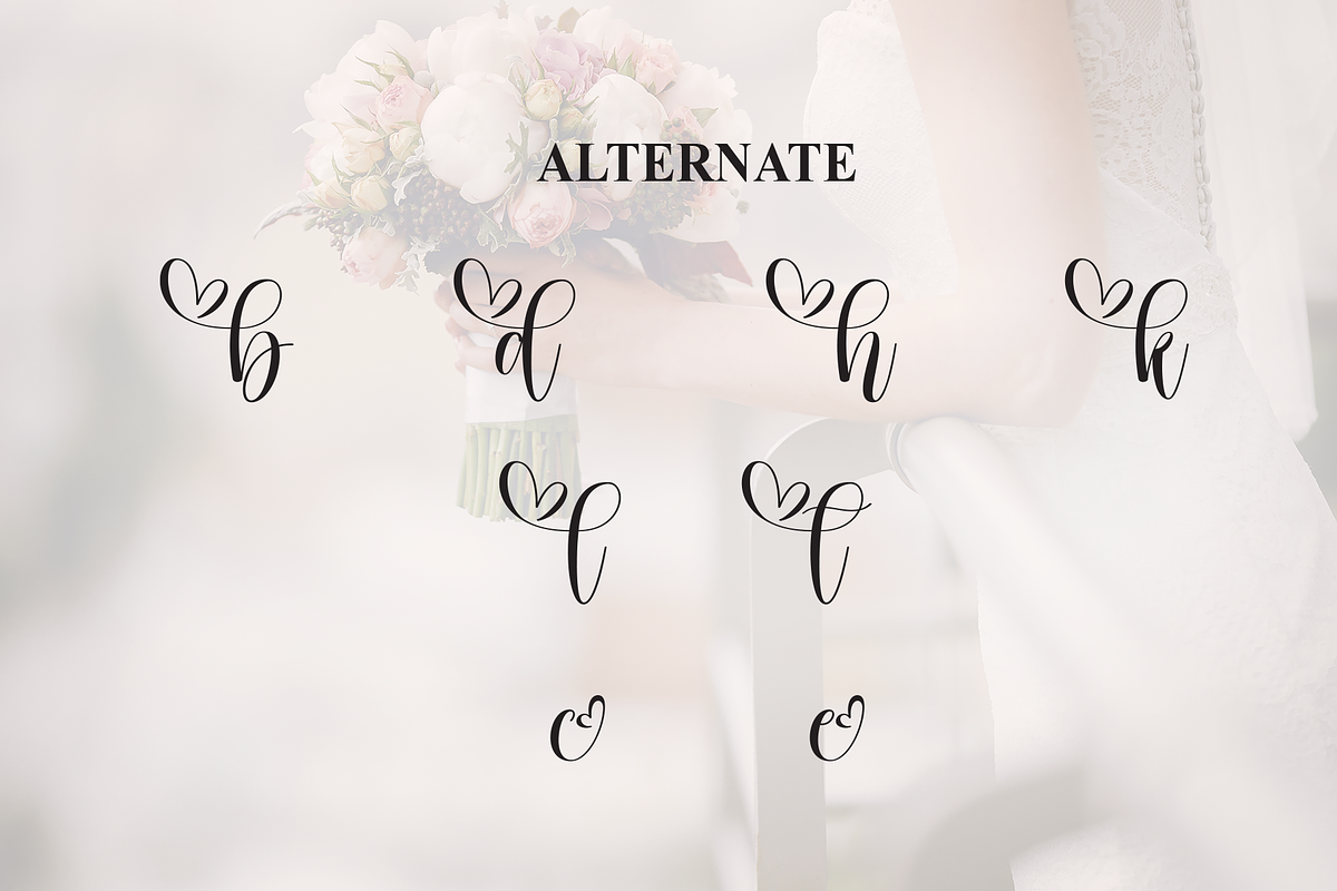 Bride | Script Font, a Handwritten Font by Scratchones (Photo 8 of 9)