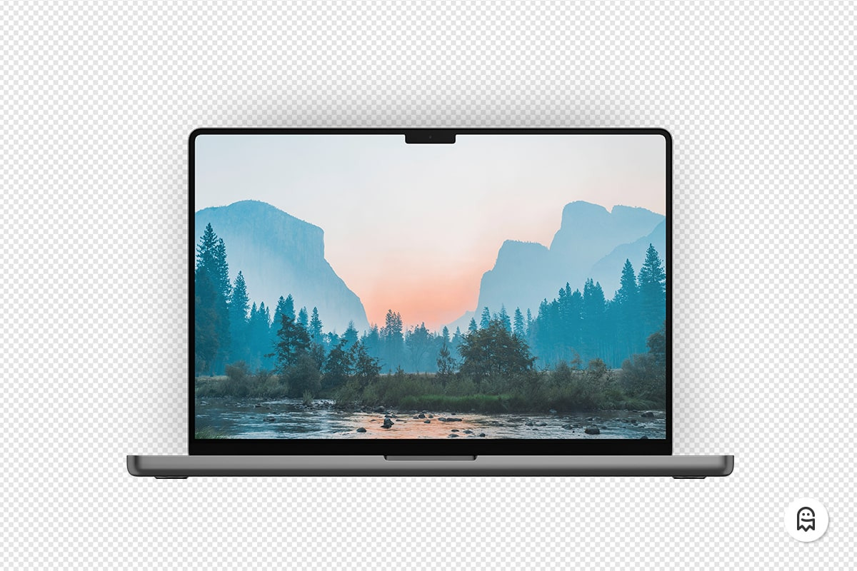 MacBook Pro 2022 Mockup, a Mac Mockup by Graphic Ghost (Photo 2 of 2)