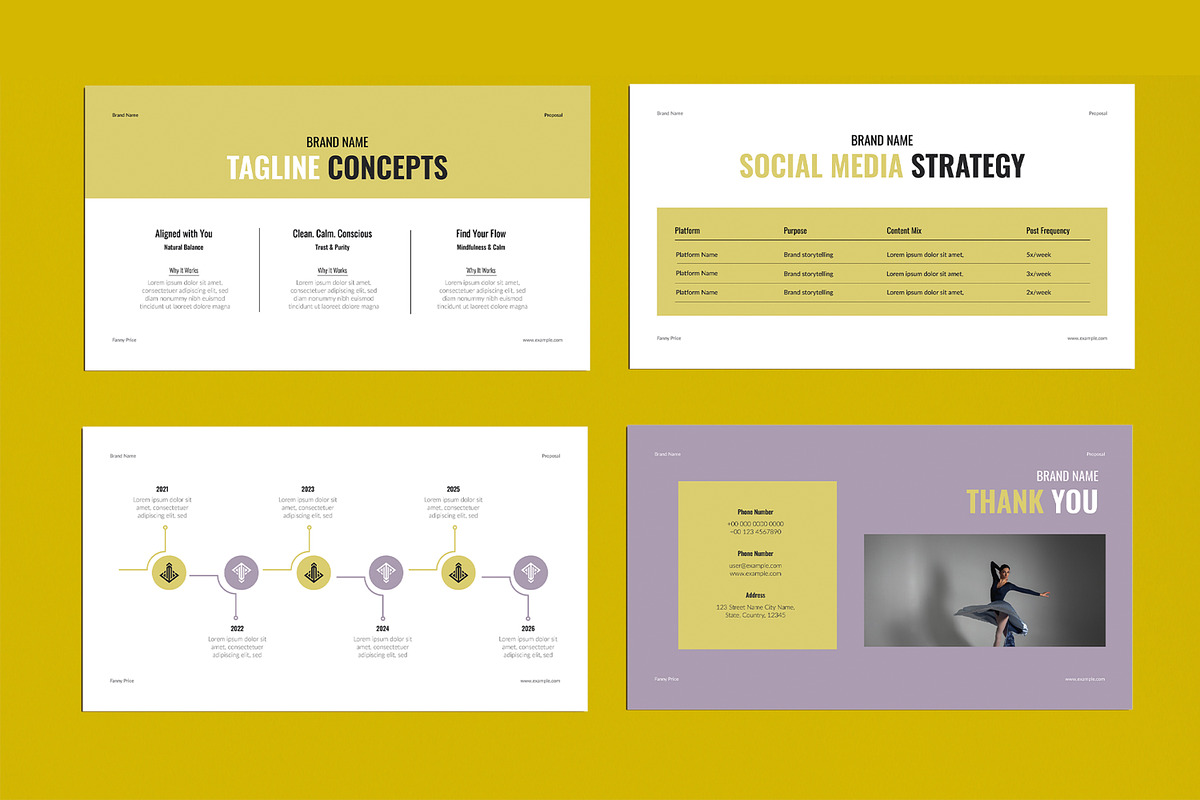 Brand Proposal Presentation Template, a Presentation Template by MightyDesign (Photo 6 of 9)