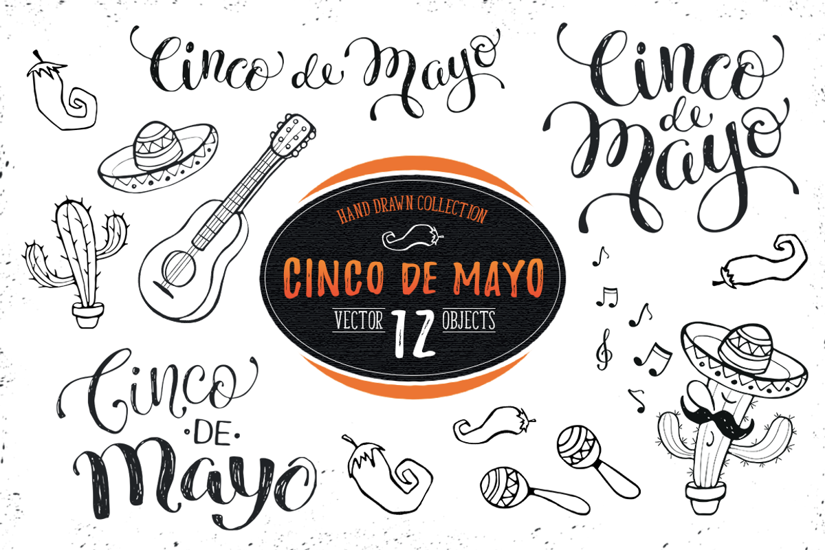 Cinco de Mayo Set 01, an Object Graphic by Olly Molly