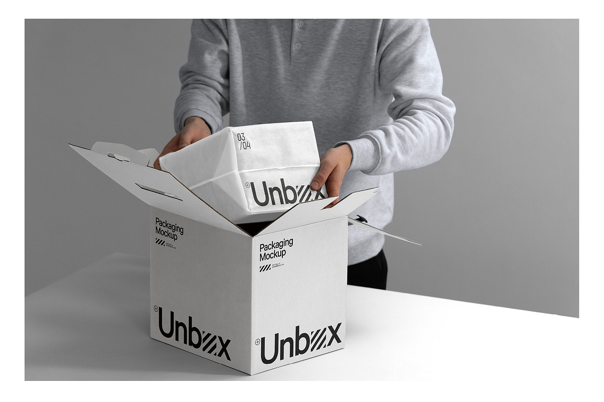 Packaging Unboxing Mockup, a Packaging Mockup by HAZARD MOCKUPS (Photo 6 of 9)