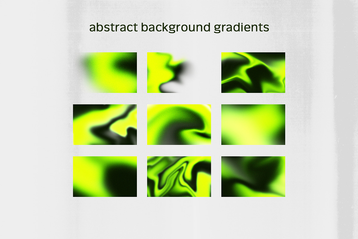 Radioactive Green Grainy Gradients, a Texture Graphic by BeNone Designs