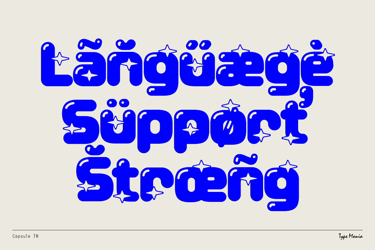 Capsule TM – Soft Modular Font, a Sans Serif Font by Type Mania (Photo 9 of 11)