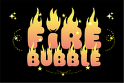 Dragon Fire - Bold Flame Font, a Sans Serif Font by KiddoGlyphs Studio (Thumbnail 2 of 5)
