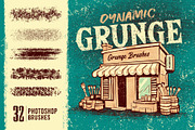Grunge Photoshop Brushes, a Brush Add-On by Mohamed Saber (Thumbnail 1 of 5)