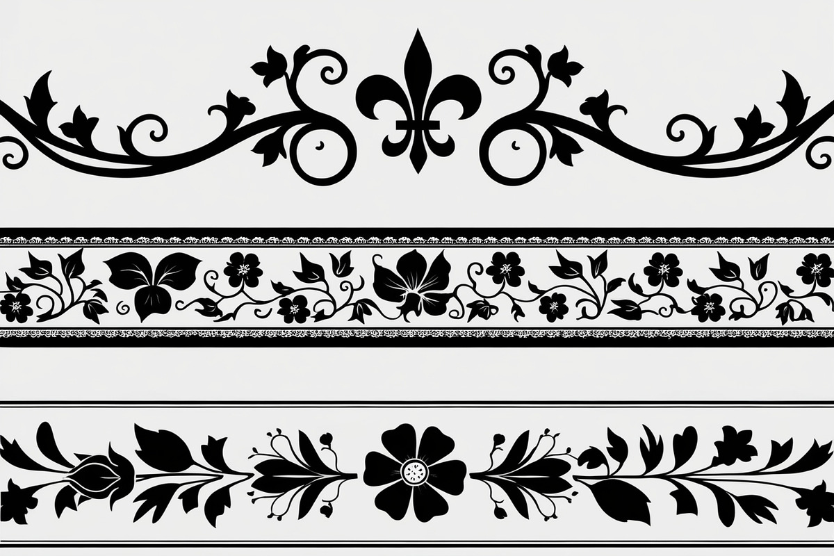 Beautiful floral decoration elements, an Illustration by Amazin_art (Photo 8 of 17)