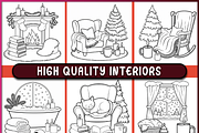 Aesthetic Christmas Homebody Colorin, a Seasonal Illustration by Ink Gallery (Thumbnail 4 of 4)