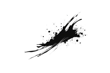 A black ink splatter on a white, a Background Photo by tilialucida