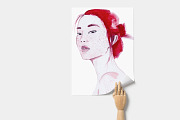 Watercolor Women' Portraits, a Decorative Illustration by Flo Sacred Art (Thumbnail 6 of 7)