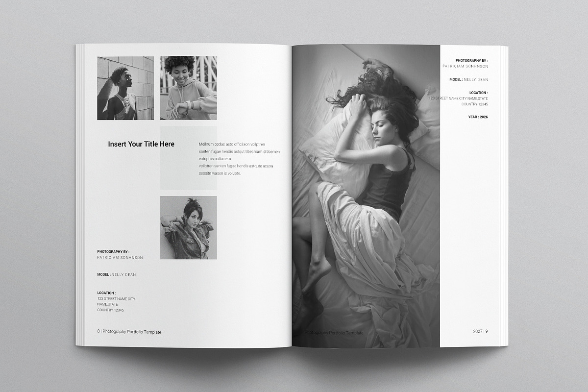 Photography Portfolio Template, a Brochure Template by E-Type (Photo 4 of 7)