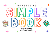 Simple Book - Playful Display Font, a Handwritten Font by KiddoGlyphs Studio (Thumbnail 1 of 3)