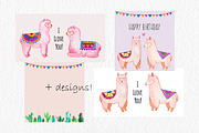 Alpaca Animal. Watercolor Cactus, an Object Graphic by Slastick (Thumbnail 5 of 6)