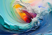 Paint waves - 27 images, a Decorative Illustration by Handmadefont (Thumbnail 10 of 10)
