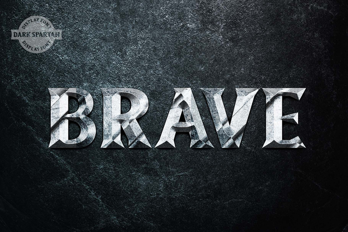 Dark Spartan Display Font preview 5