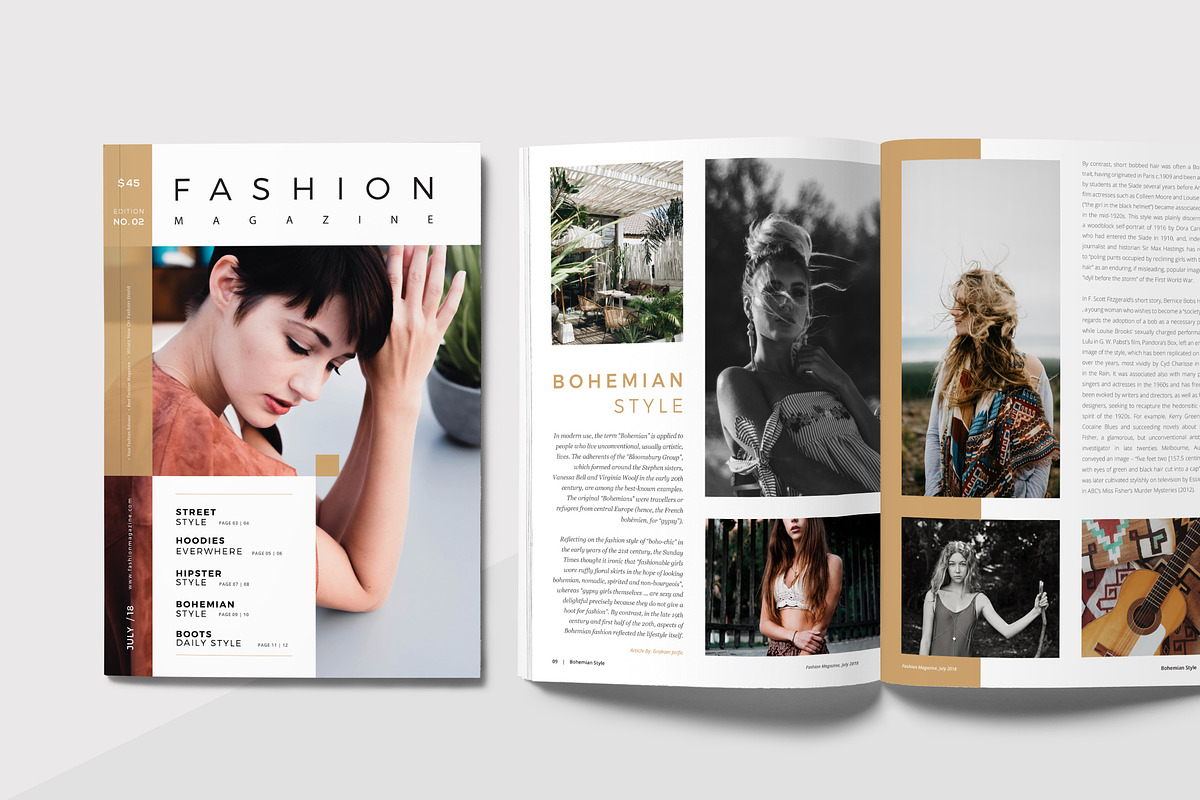 Fashion Magazine, a Magazine Template by rubirubiko (Photo 1 of 9)
