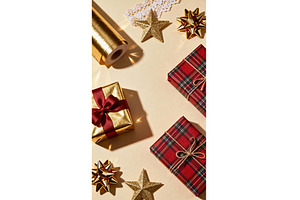 Wrapped gifts and festive, a Holiday Photo by tilialucida