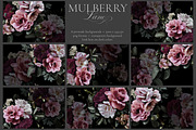 Mulberry Floral Clip Art Pattern Kit, an Object Graphic by Eclectic Anthology (Thumbnail 5 of 17)
