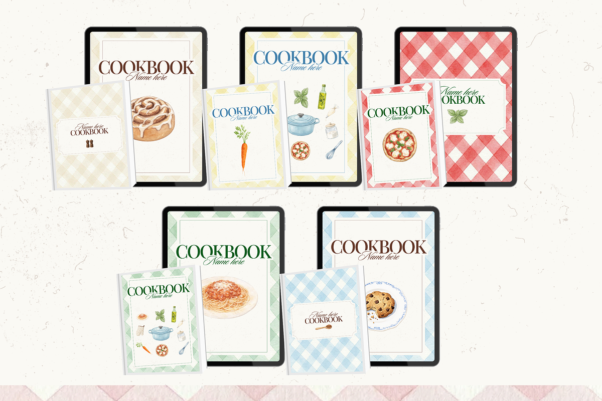 Printable family cookbook template, a Social Media Template by PixelBloomClub (Photo 8 of 8)