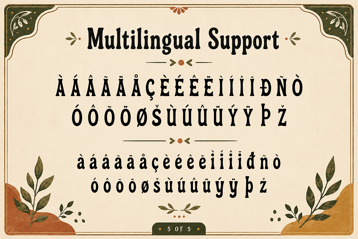 Verdella - Retro Display Font, a Serif Font by overlaytemplates (Photo 5 of 5)