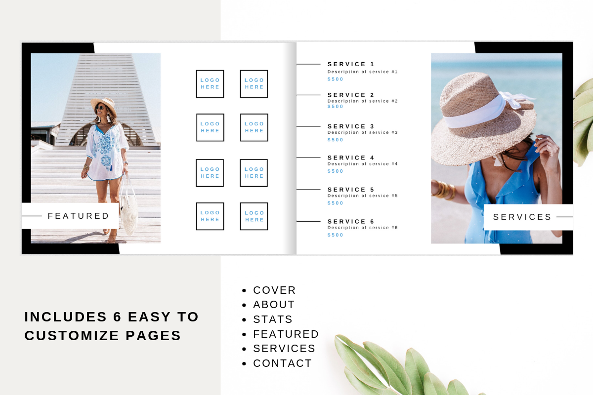Media Kit/Blogger Proposal, a Presentation Template by Just Like White Creative (Photo 3 of 4)