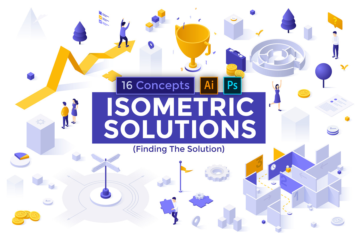 Isometric Solutions Mini. Part 16, a Templates & Theme by Andrew Kras Design (Photo 18 of 18)