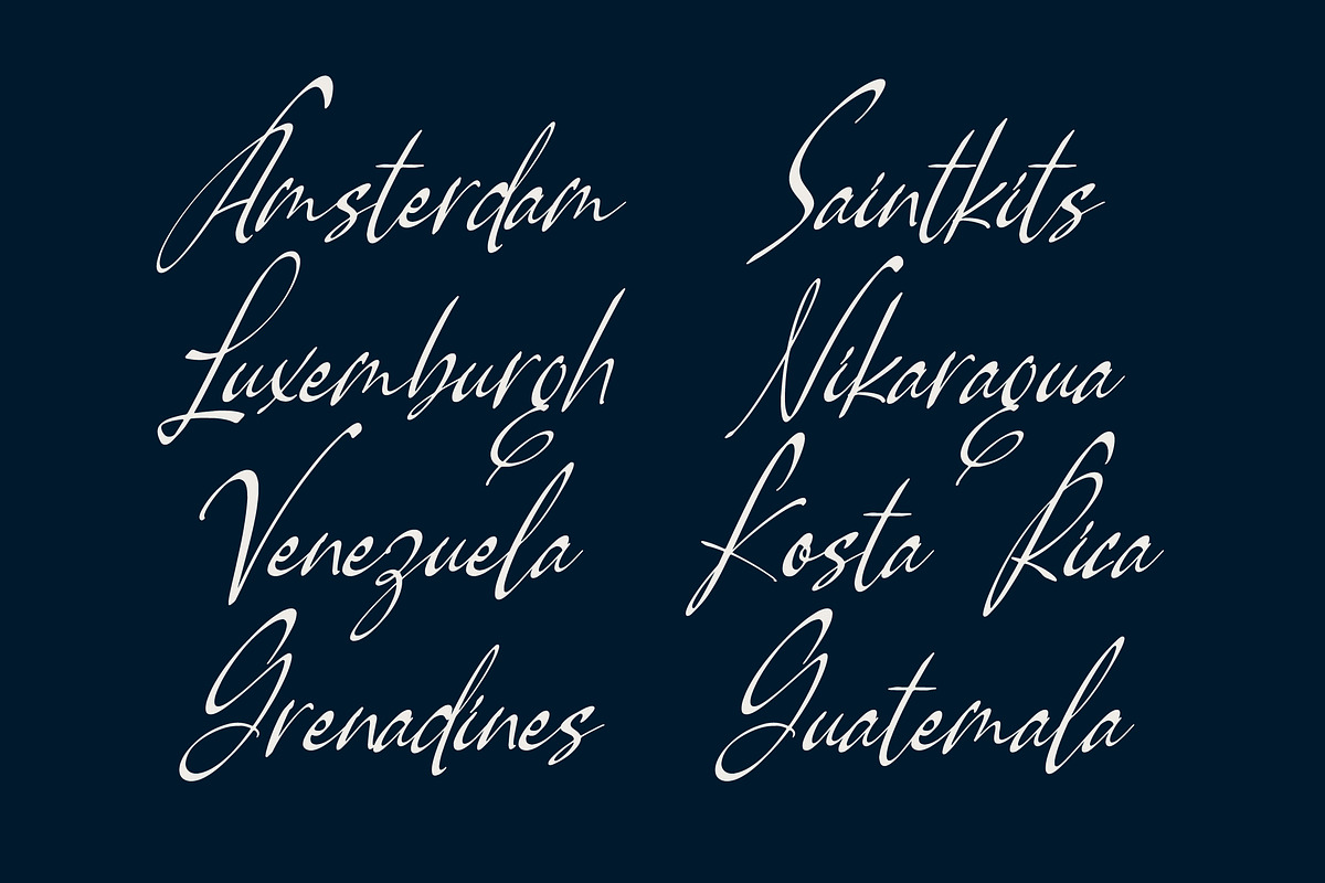 Pamric Mevira Handwritten Ink Font, a Script Font by Letterena Studios Script (Photo 2 of 15)