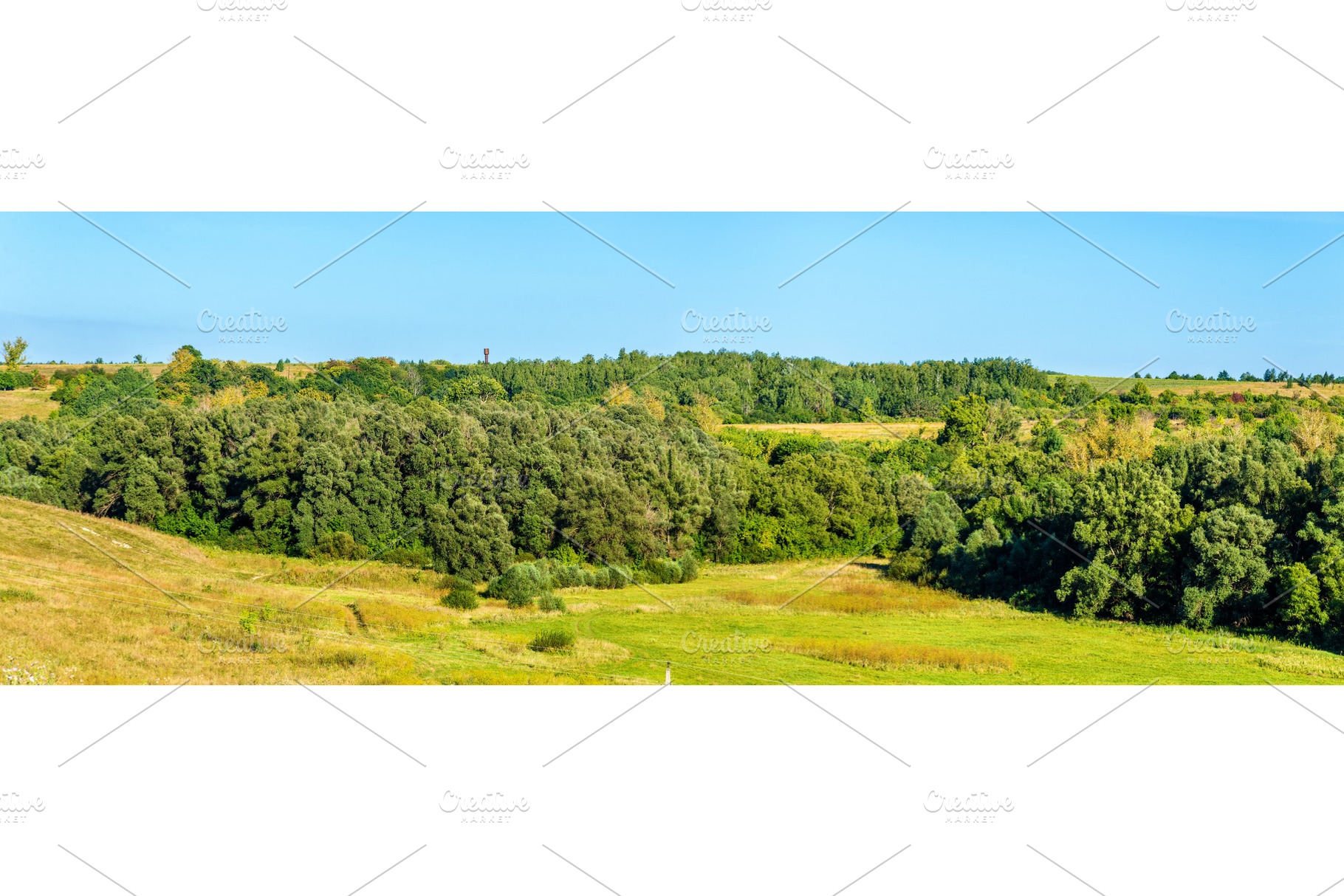 Landscape of the Central Russian Upland, Europe, a Nature Photo by Leonid Andronov