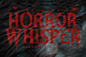 Horror Whisper - Horror Font, a Font by PutraCetol Studio