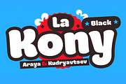 La Kony Black, a Sans Serif Font by Rodrigo Typo (Thumbnail 1 of 5)