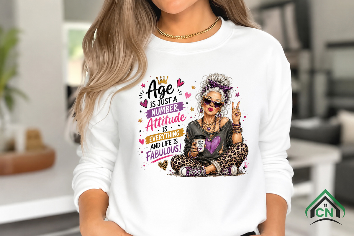Funny Sassy Grandma Sublimation, a Seasonal Illustration by Craft Nest (Photo 3 of 6)
