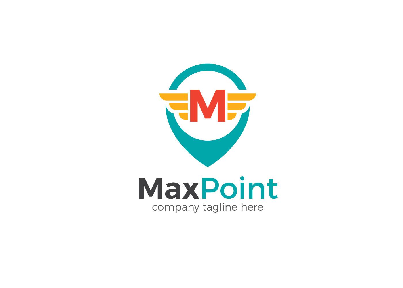 Max Point Letter M Logo, a Branding & Logo Template by XpertgraphicD