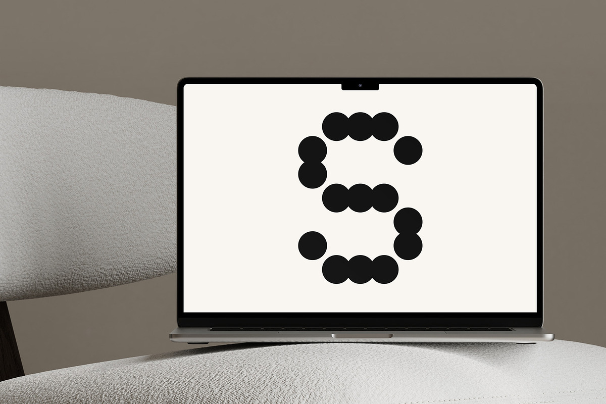 Beige Macbook Mockup 01, a Mockup by TRANSPARENT SOURCE