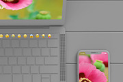MacBook Pro/ iPhone XS Design Mockup, a Mac Mockup by illustrated (Thumbnail 9 of 9)