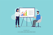 Digital Marketing Presentation Team, a Finance Illustration by Partikusi Design (Thumbnail 2 of 3)