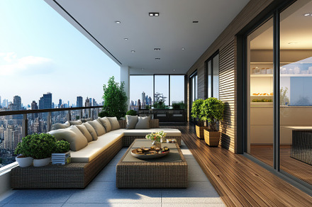 Modern apartment condominium living, a Photo by Pavel_design