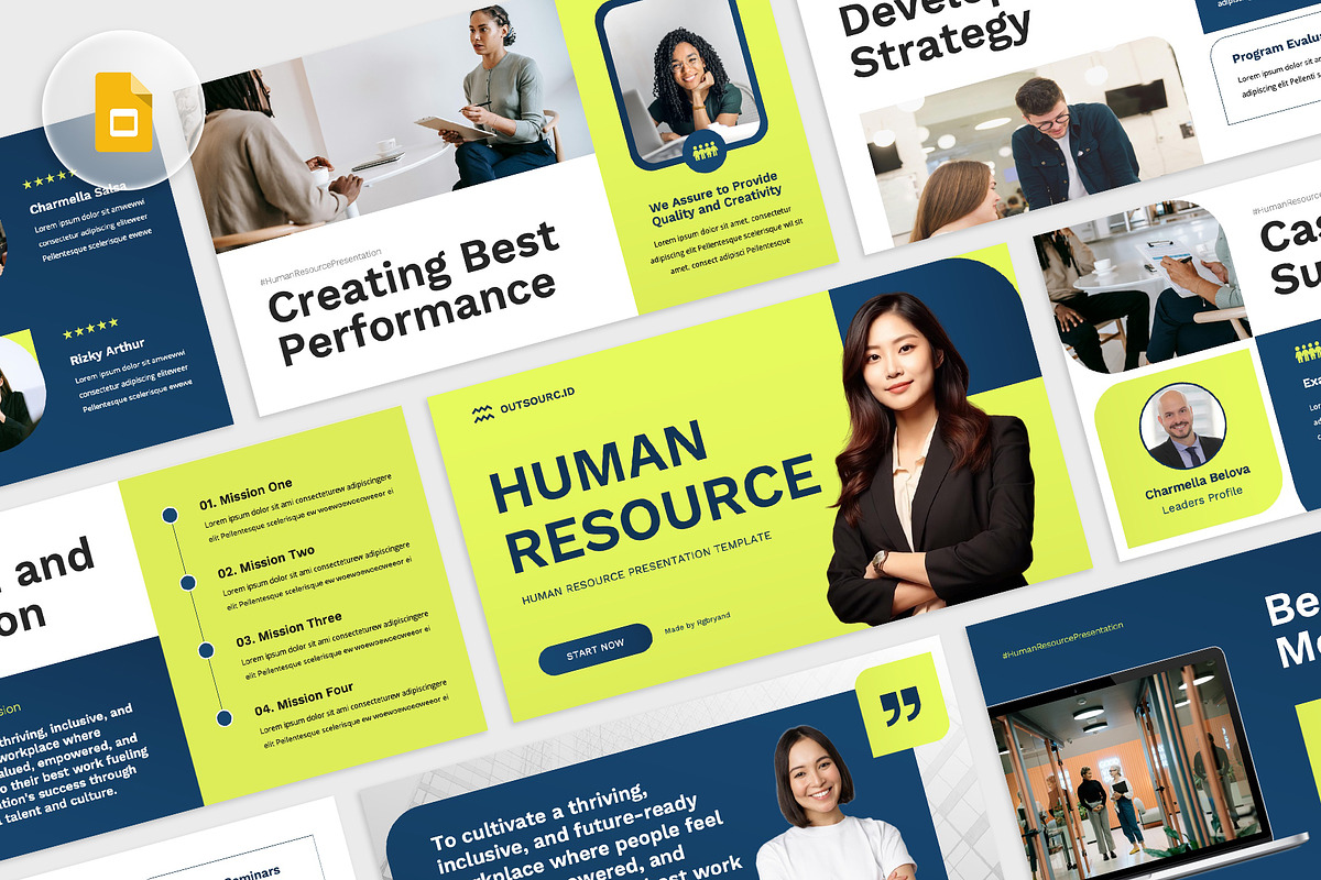 Human Resource Google Slides, a Presentation Template by rgbryand (Photo 1 of 7)