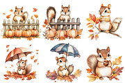 Autumn Eastern Chipmunk Sublimation, an Illustration by CitraGraphics (Thumbnail 4 of 6)