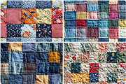 30 Quilting Texture Backgrounds, a Texture Graphic by Textures & Backgrounds (Thumbnail 3 of 10)