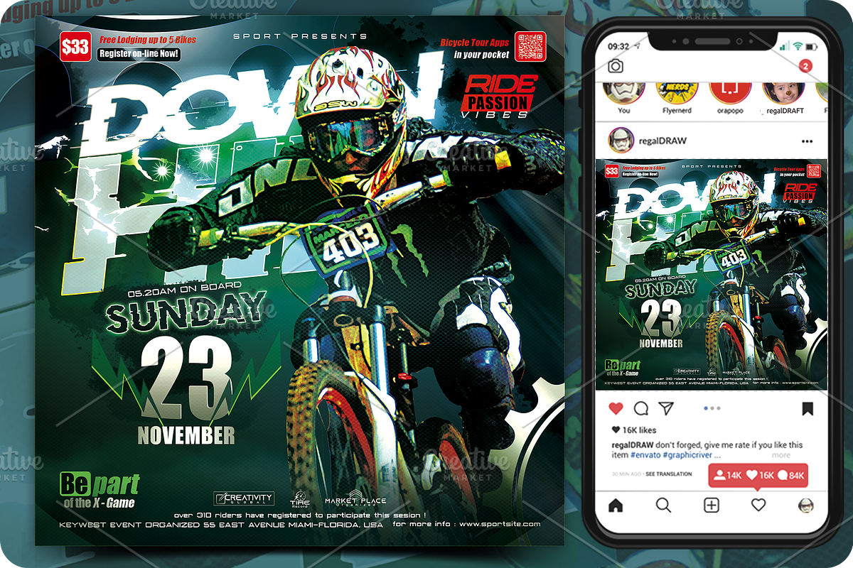 Dirt Jump Sport Event Flyer