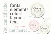 Elegant Monogram Wreath Logo, a Branding & Logo Template by Hell Yeah Designs (Thumbnail 2 of 6)
