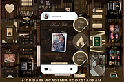 Bookstagram Dark Academia Template, a Social Media Template by PixelBloomClub (Thumbnail 1 of 8)