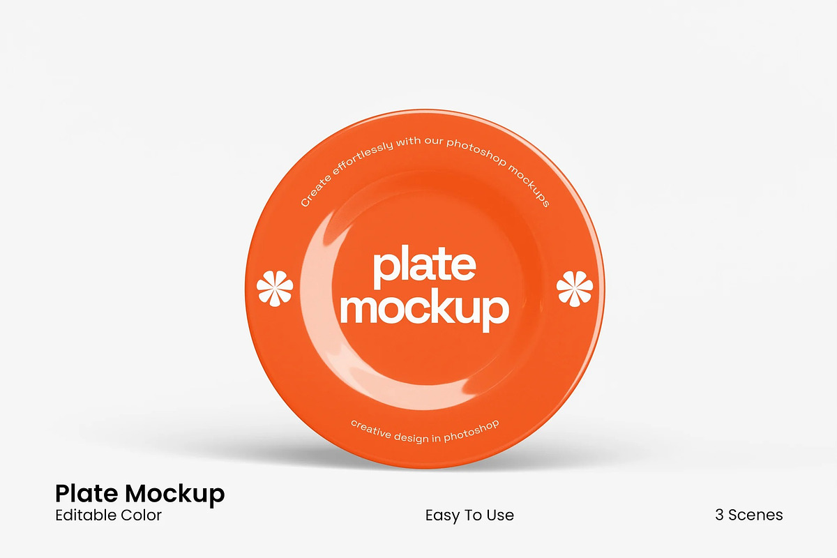 Plate Mockup, a Household Mockup by renderstockmarket (Photo 1 of 4)