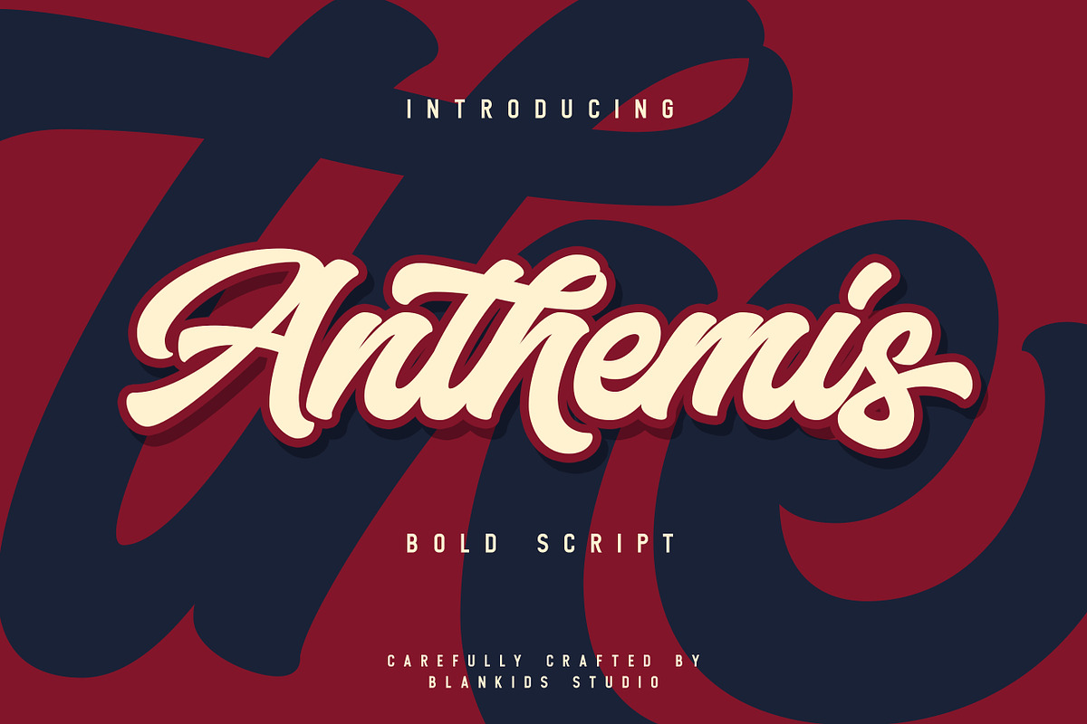 Anthemis Bold Script Font