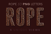 Rope - PNG Alphabet, an Object Graphic by MIIM (Thumbnail 1 of 4)