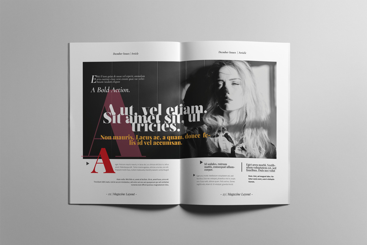 The Best Magazine Layout Design, a Magazine Template by Swayang (Photo 11 of 18)