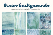 Ocean watercolor background animals, a Background Graphic by Yuliya Derbisheva (Thumbnail 11 of 15)