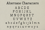 Draftside Typewriter, a Slab Serif Font by Randi Irvan | Rvandtype (Thumbnail 8 of 10)