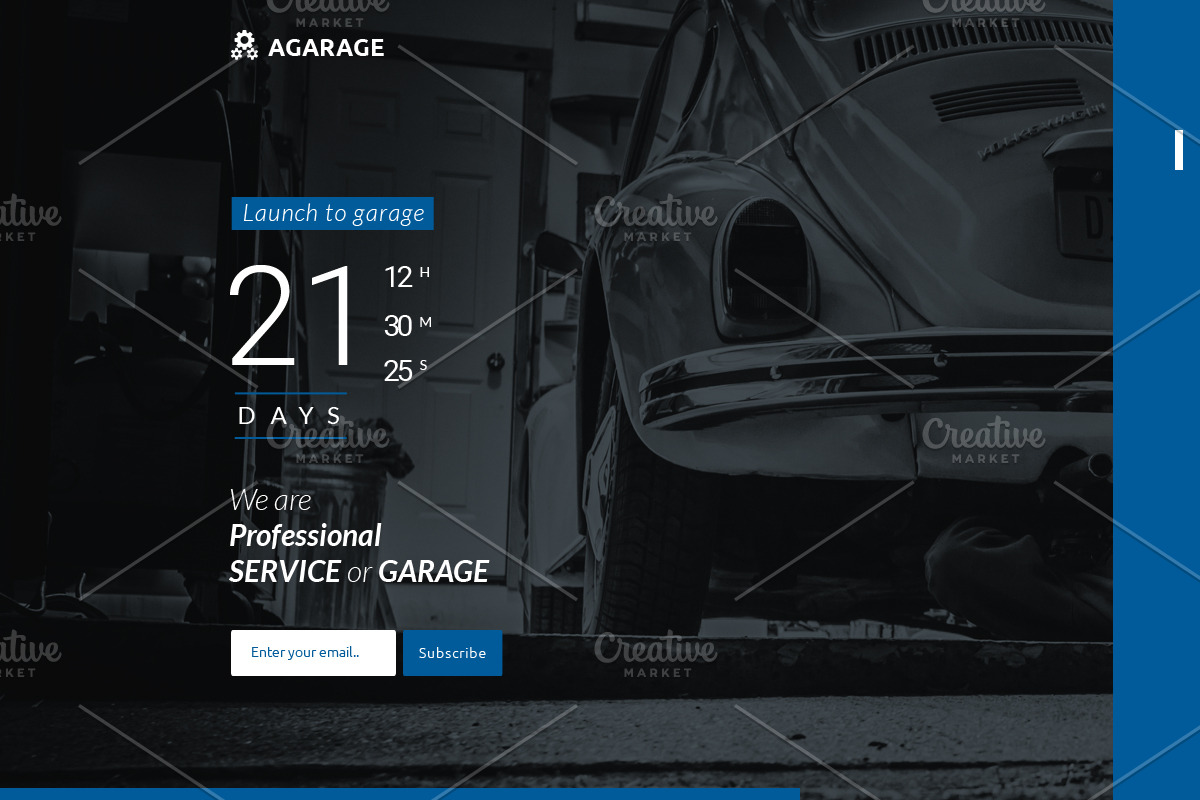 Agarage coming soon version 02, a Templates & Theme by Kayytechin Shop (Photo 2 of 2)