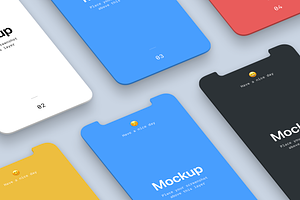 Isometric Mobile App Mockup