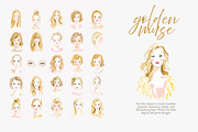 Golden muse clipart set, a Decorative Illustration by Patishop Art (Thumbnail 8 of 10)